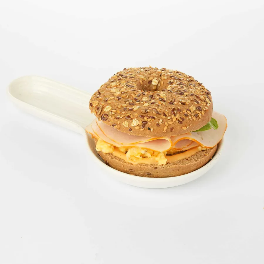 Bagel turkey egg