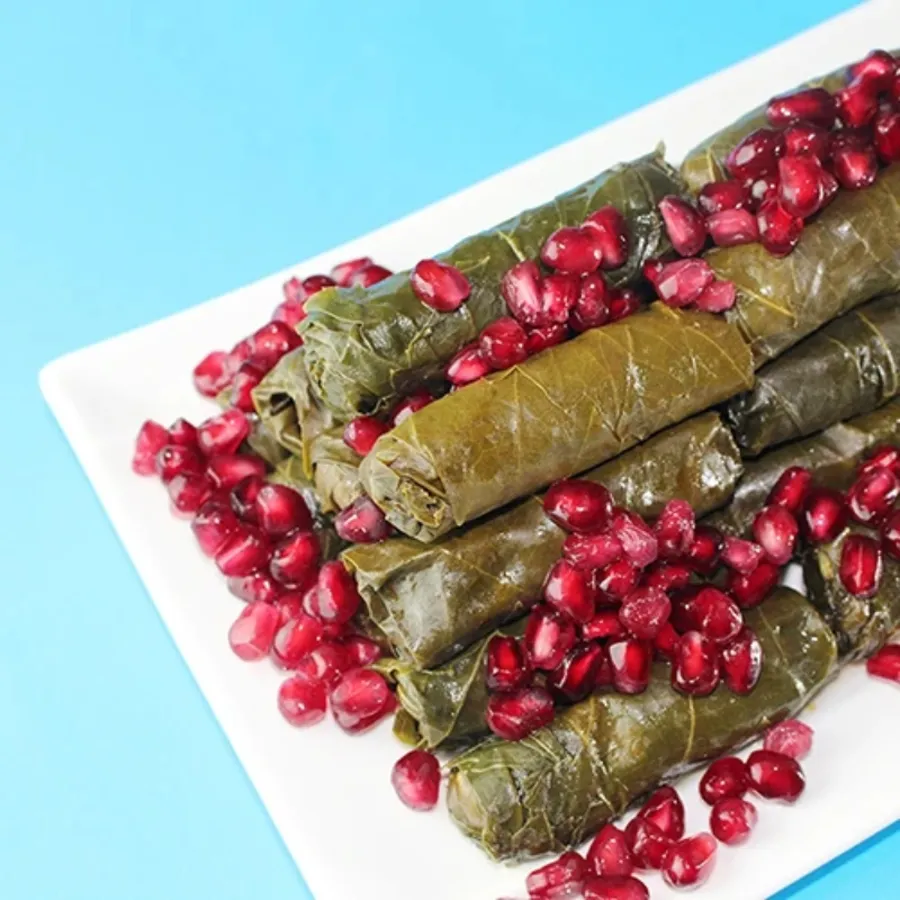 Grape Leaves with Pomegranate Molasses