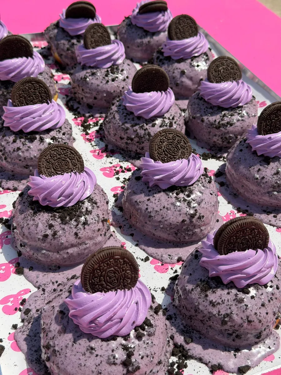 No Filter: Taro Cookies & Cream Donut