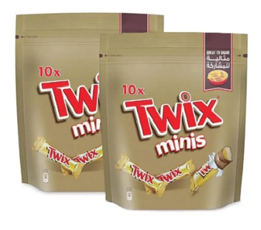 Twix Chocolate Mini 2 Bags (2×200g ) 20 psc