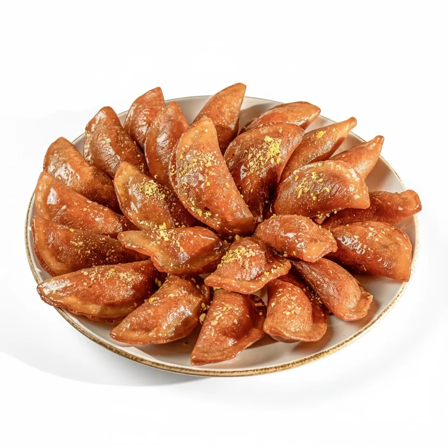 Qatayf With Nuts Plate