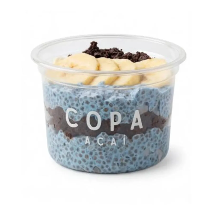 Blue Spirulina Chia Pudding
