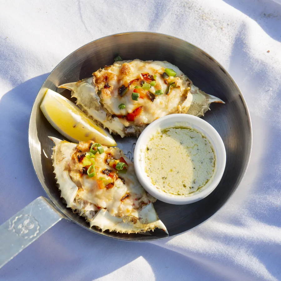 Crab with cheese