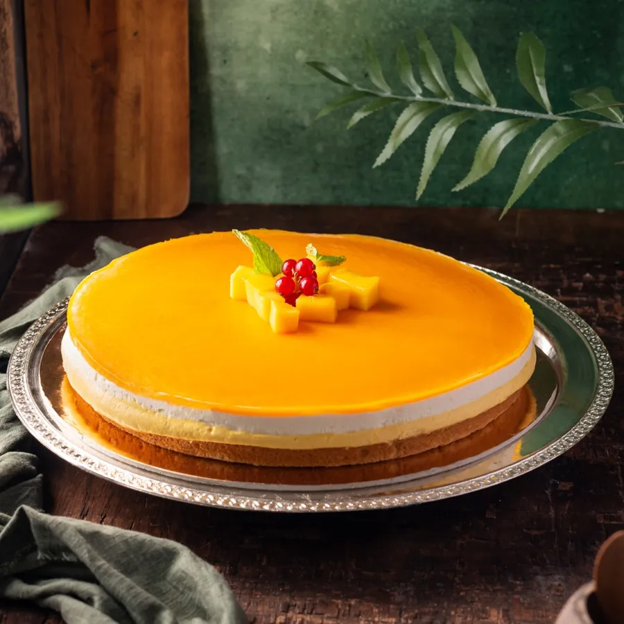 Mango truffle cake