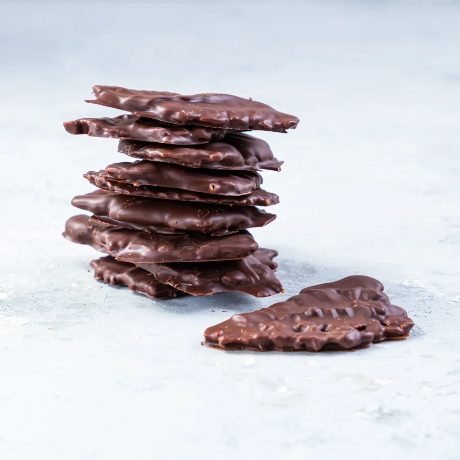 dark chocolate florentine