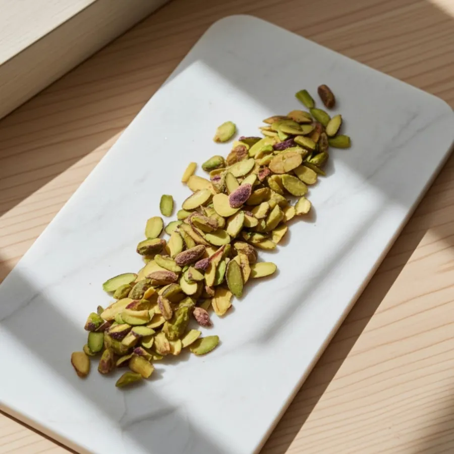 Raw pistachio halves