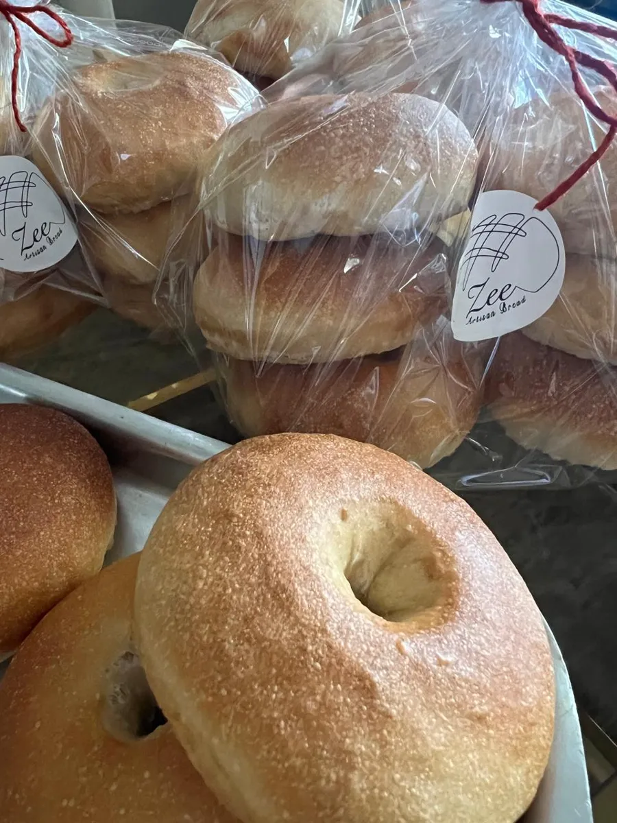 Plain Sourdough Bagels