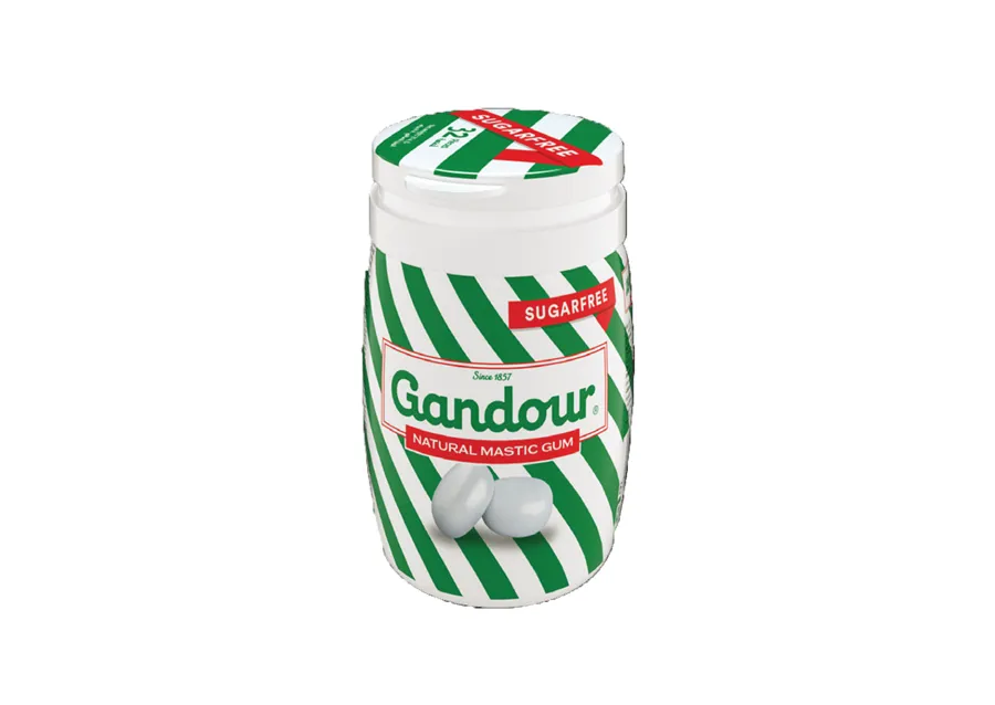 Gandour Mastic Flavor Gum 32 Pieces in Canister