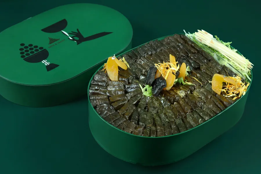 Apricot vine leaves
