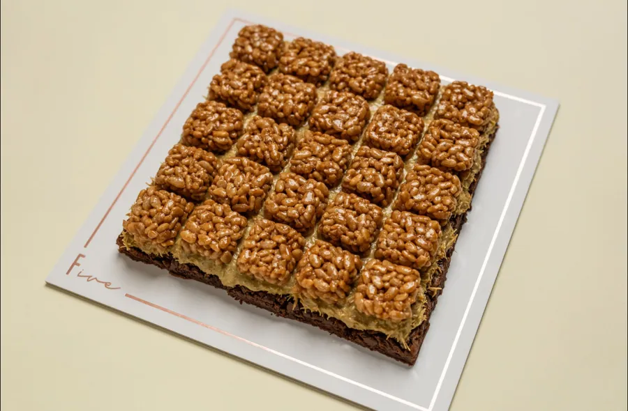 Knafa brownie crunch