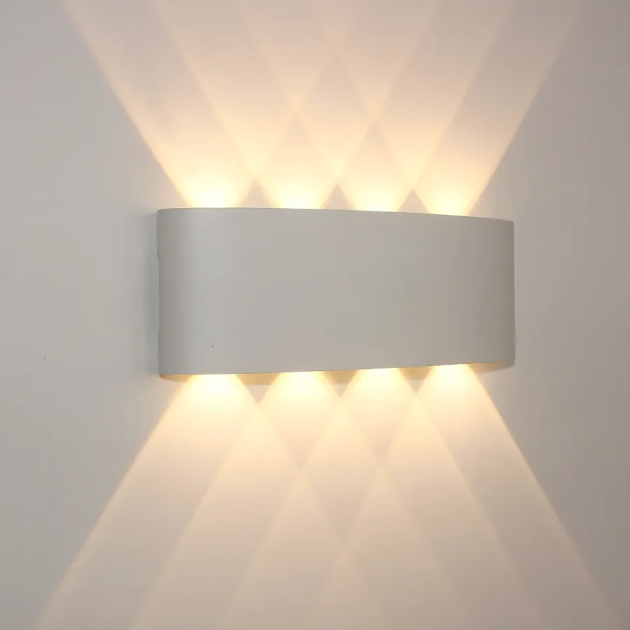 CLEVER LED Wall Lamp GRAY OUT 220x80x35mm