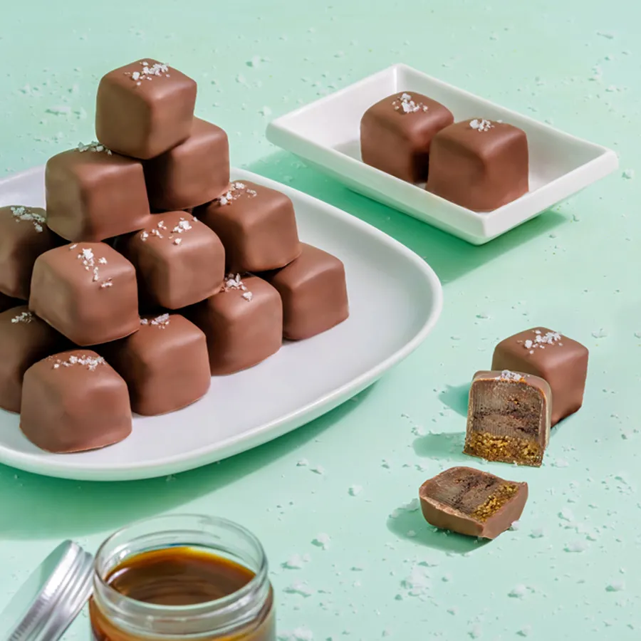 Milk Choco Salted Caramel Bites