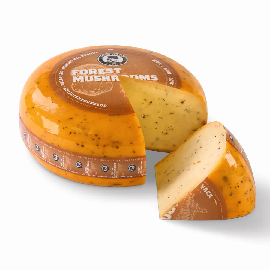 Cow Cheese Black with Forest Mushrooms | 300gm - 1kg