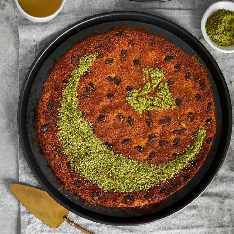 Turkish Kunafa with pistachio