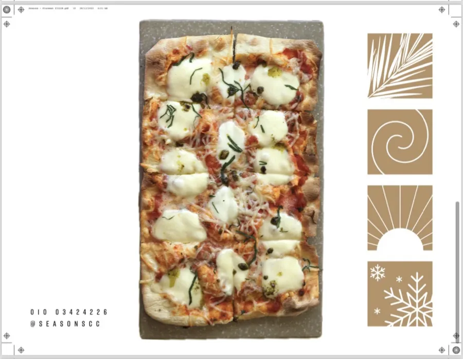 FLATBREAD WITH BUFFALO MOZZARELLA