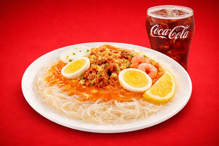 Palabok Fiesta With Drink