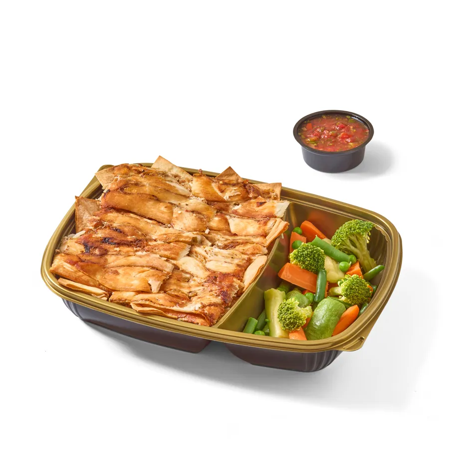 Chicken Shawarma Fatteh Diet Meal .