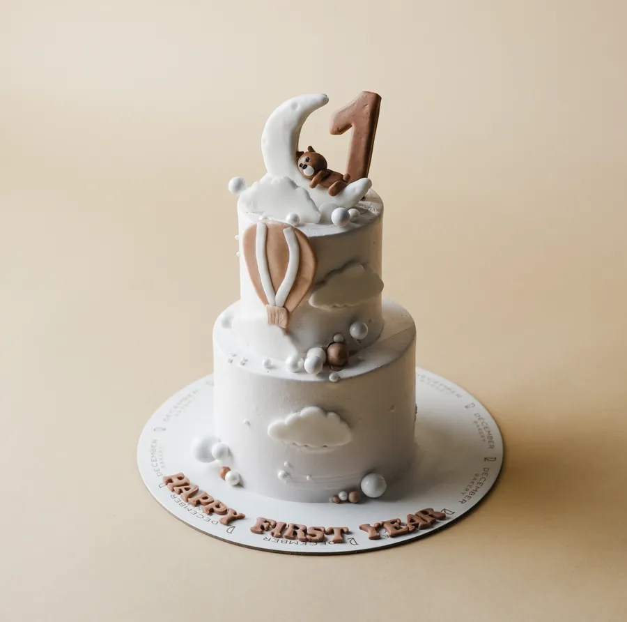 Double cake sleeping bear 6inch 🧸