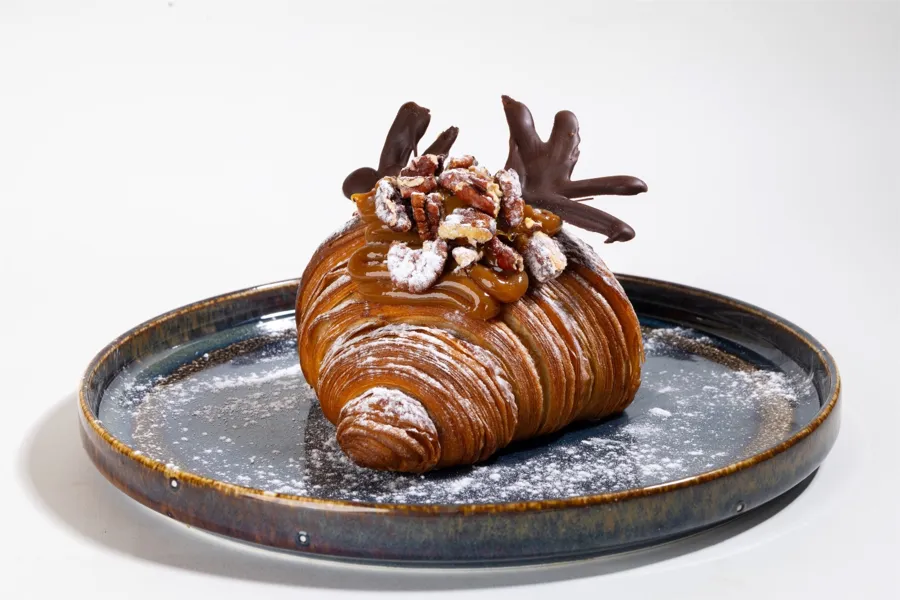 Salted Caramel Pecan Croissant