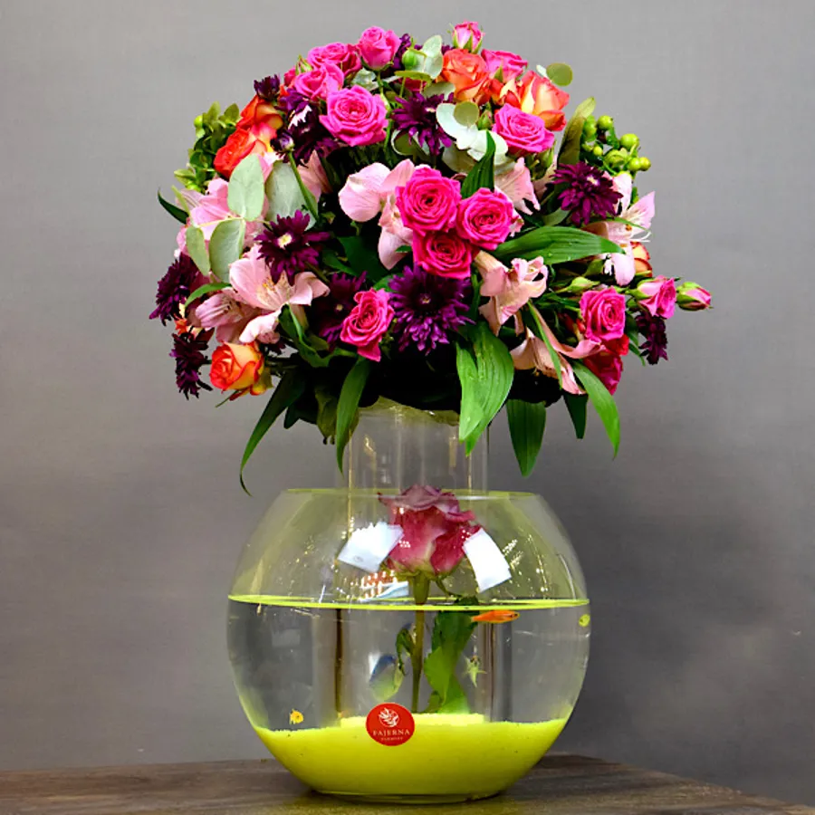 Aqua floral 2