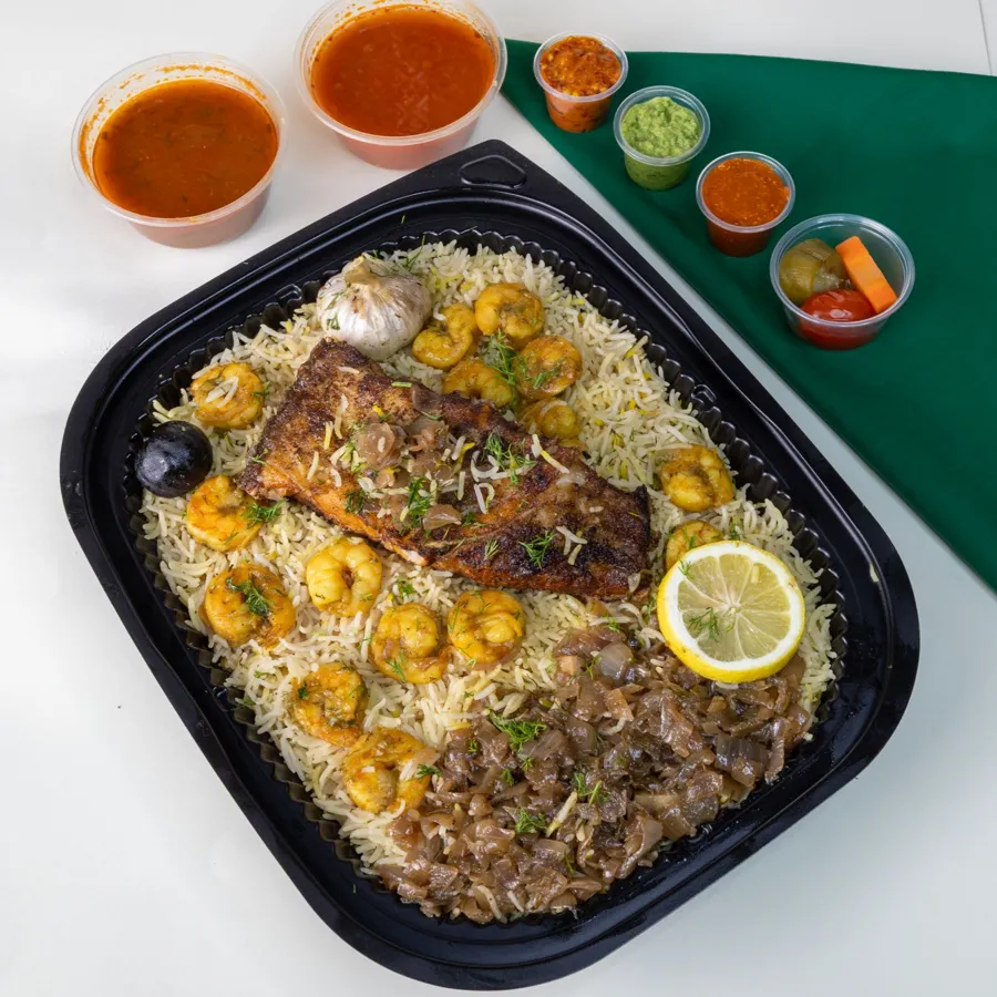 Motabk Bastooq Hamor (With Shrimp)