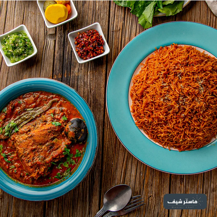 Mohamar Rice (Sweet Rice) with Hamour Maraq