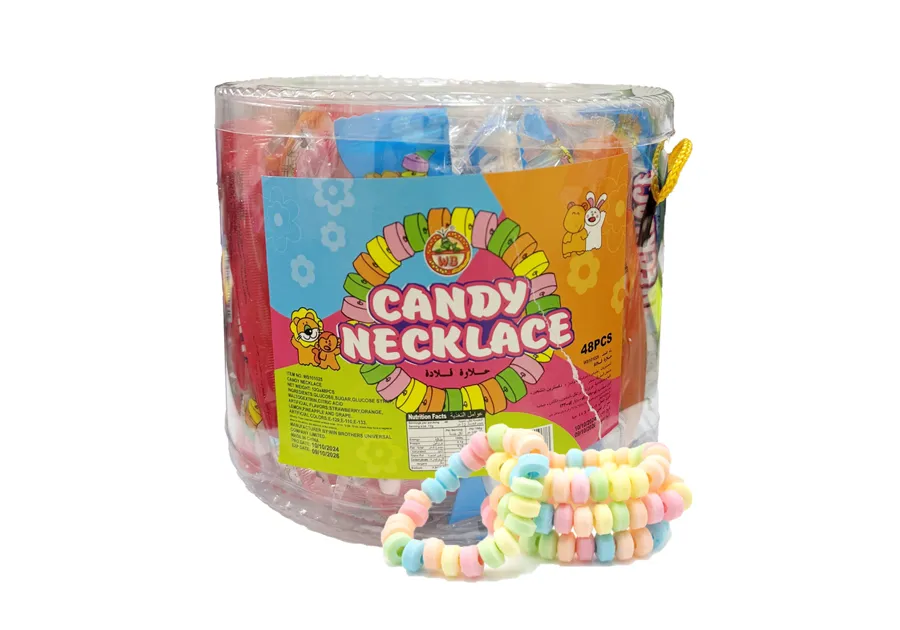 Neckless Compressed Fruit Flavored Candy 24 Pieces