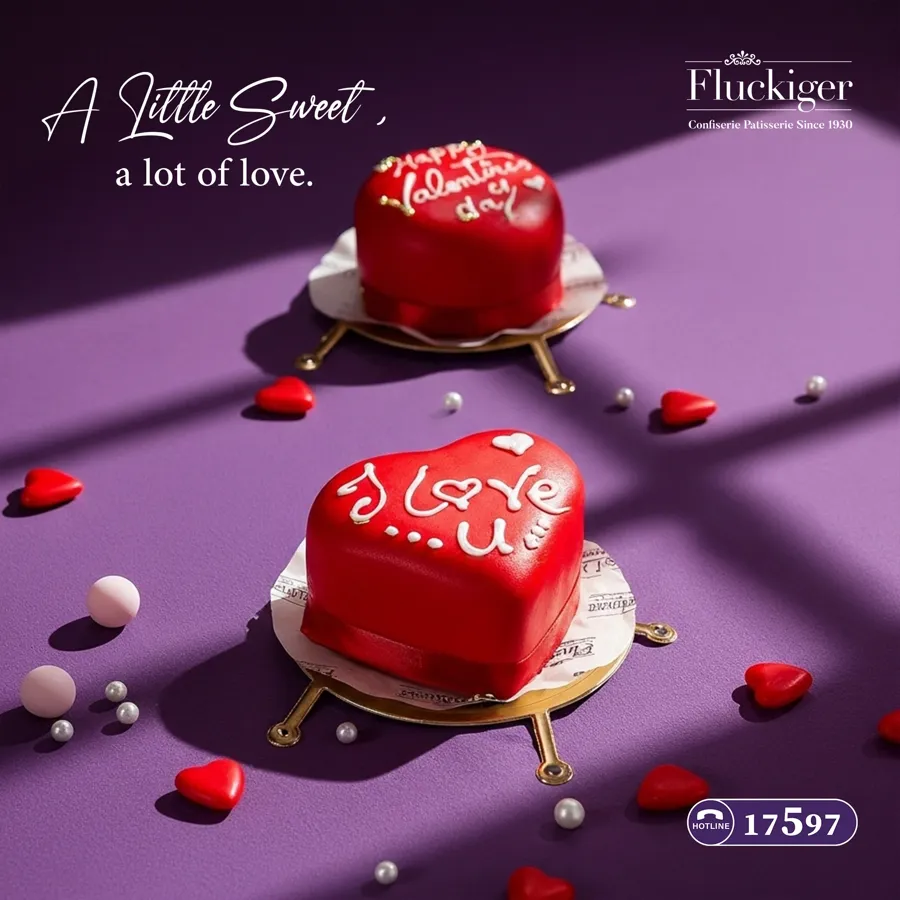 Valentine's Day Mini Heart Shaped Cake