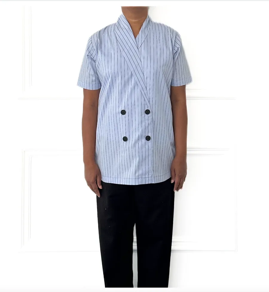 Striped buttoned set