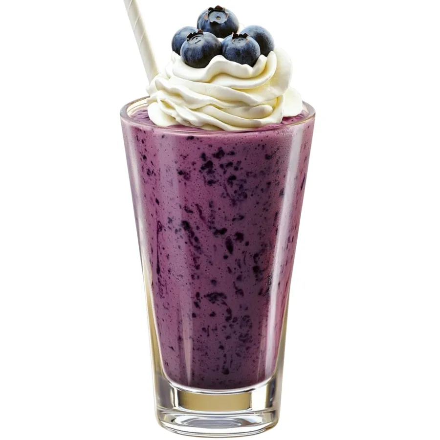 Blueberry milkshake