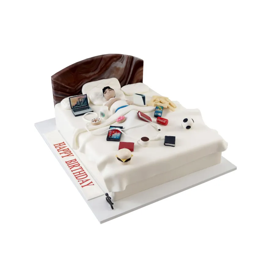 Bed & Junk Food Cake