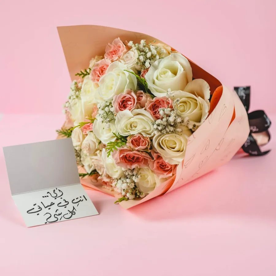 Pink White bokeh (18pcs)