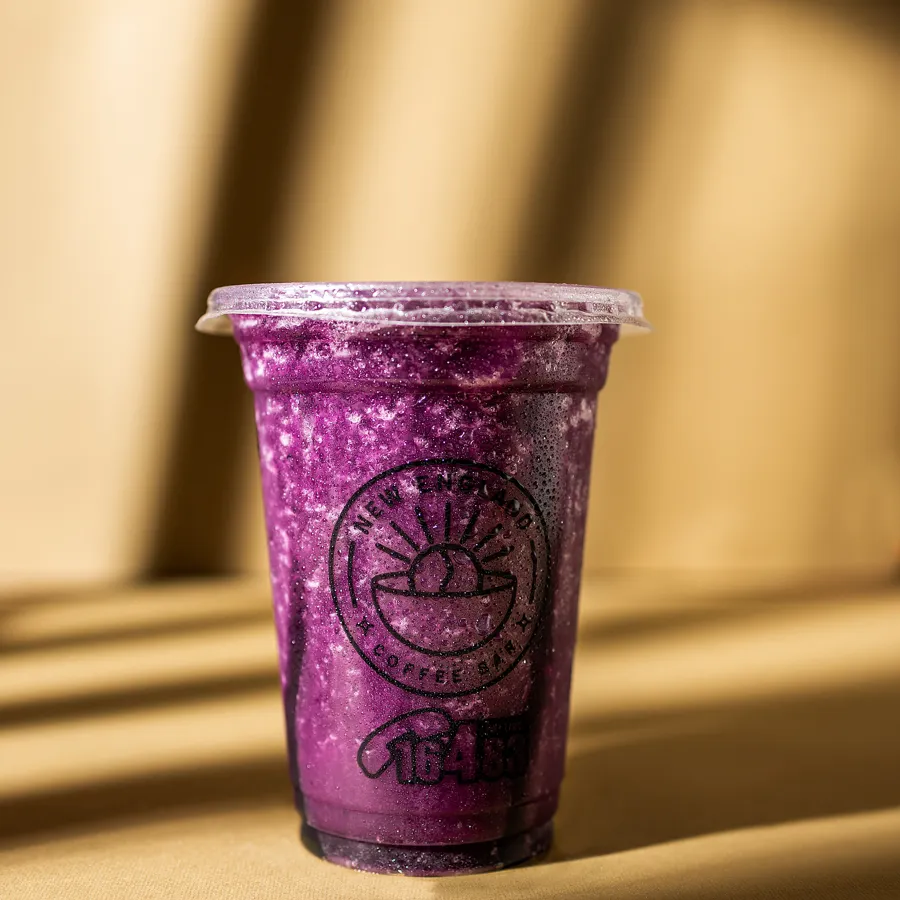 Blueberry smoothie .