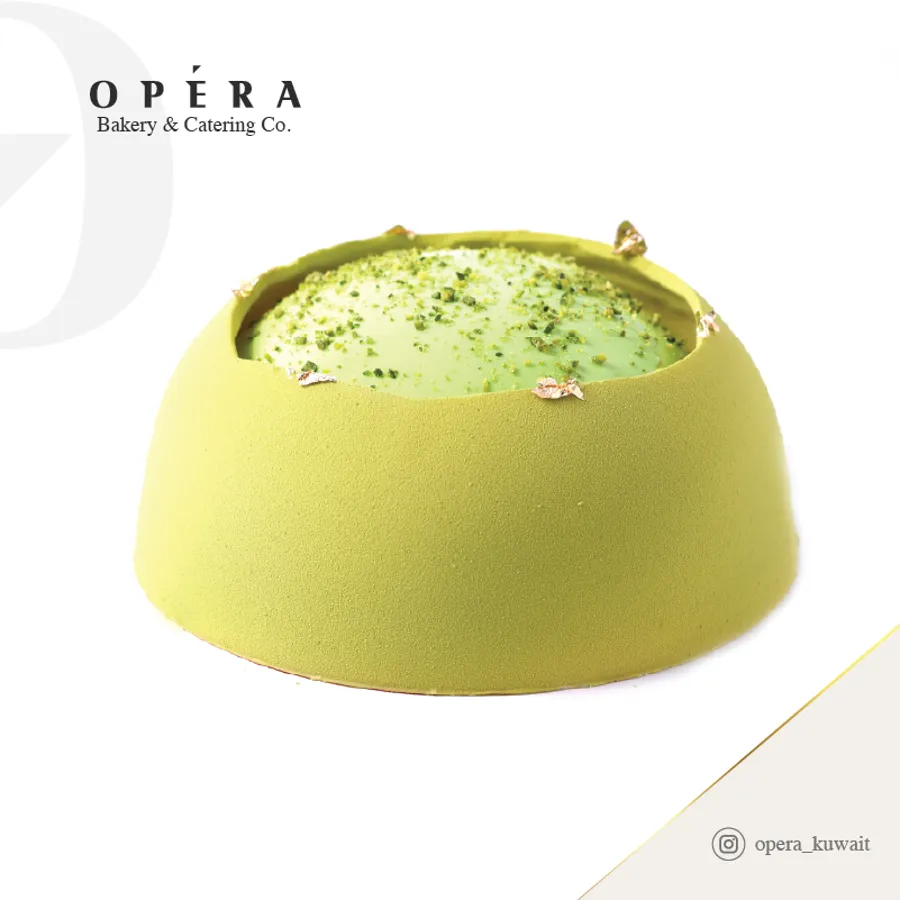 PISTACHIO VOLCANO CAKE