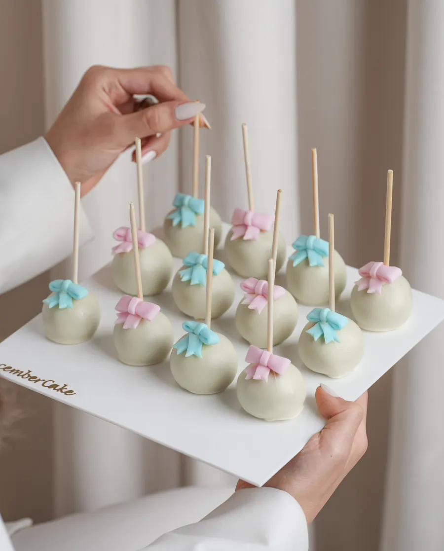 Pop cake 12pic. ( pink -blue )