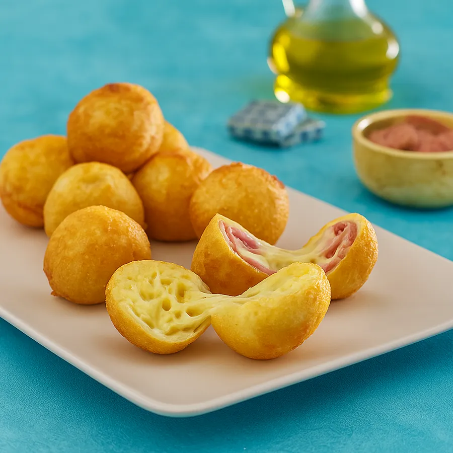 Savory Half and Half Fried Balls