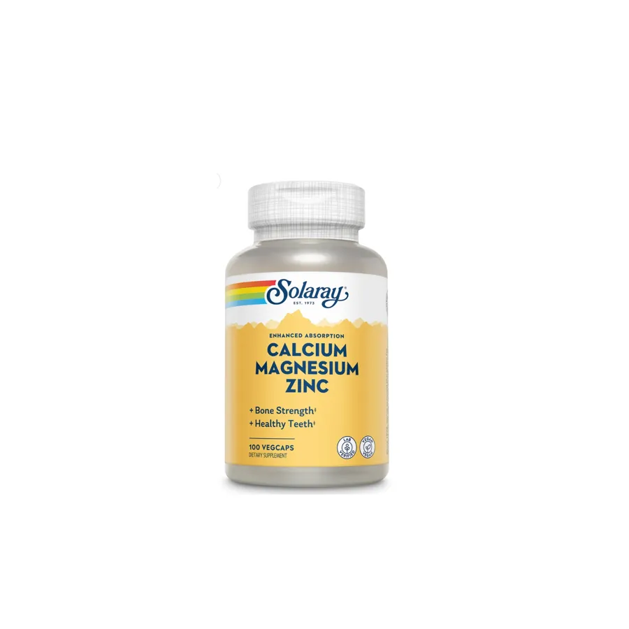 Solaray Calcium Magnesium Zinc 100 Caps