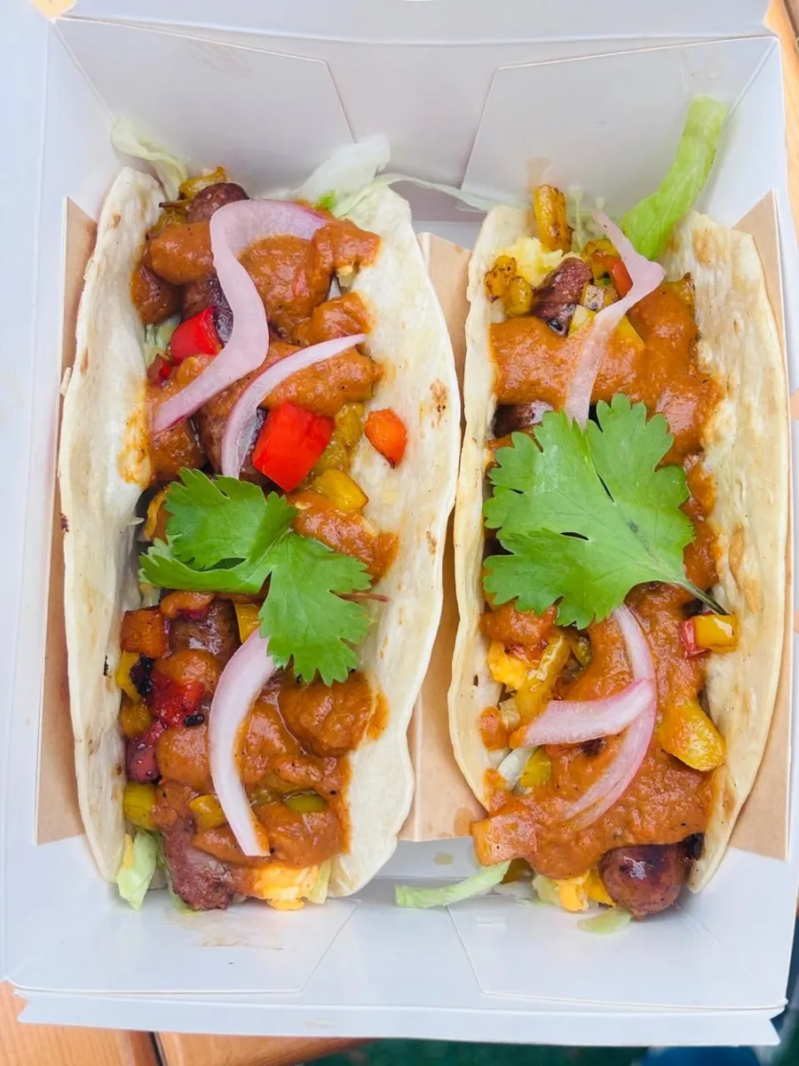 Oriental Sausages Taco