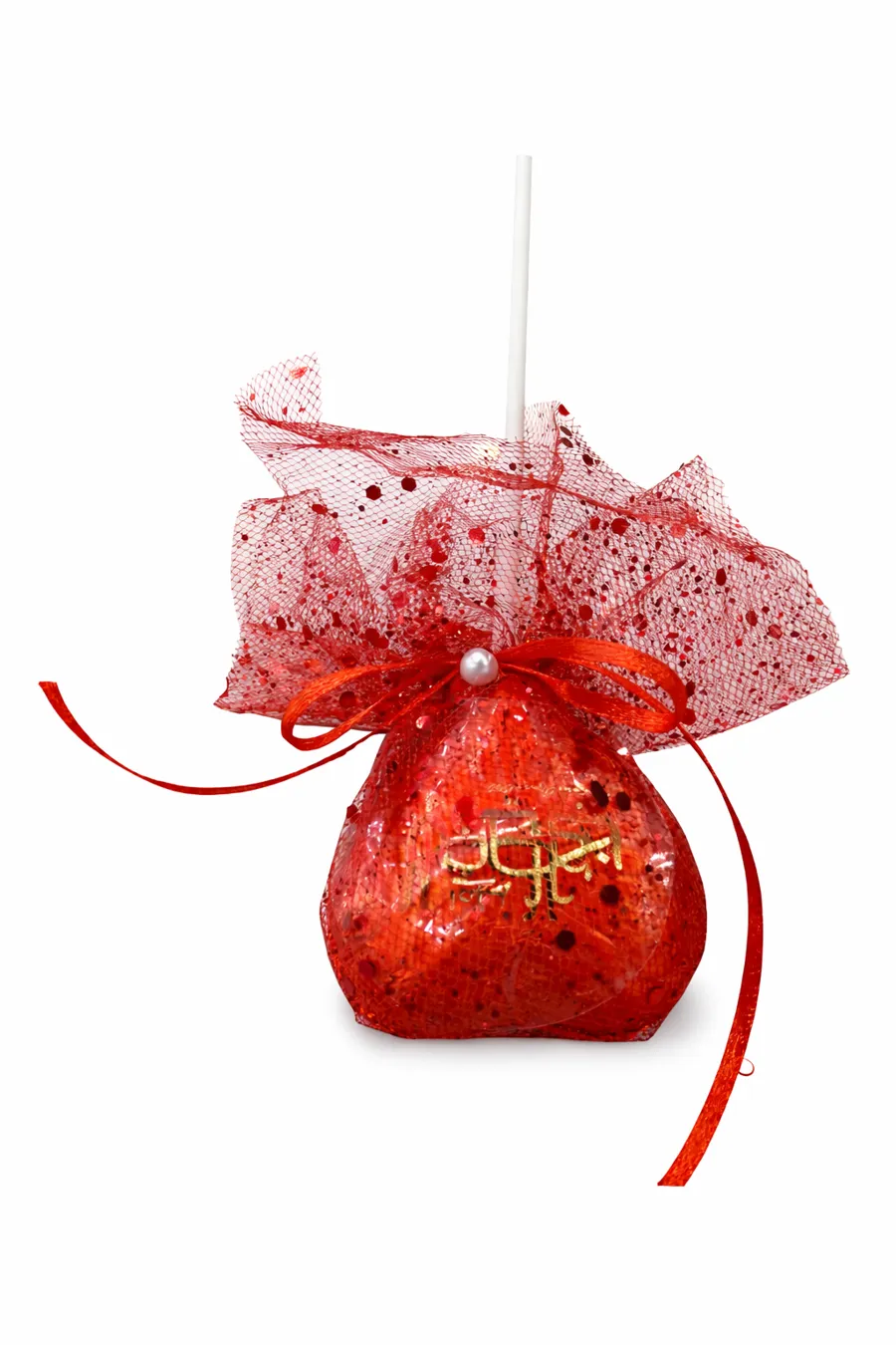 Piece of chocolate heart steak