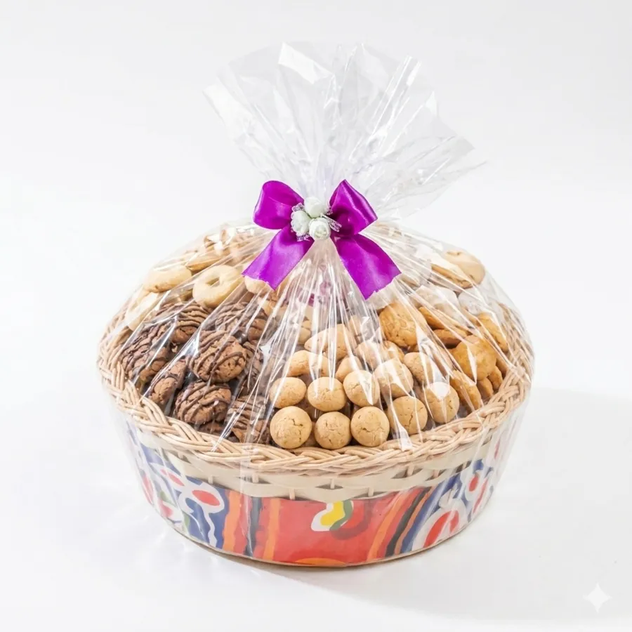 Mixed Wicker Basket