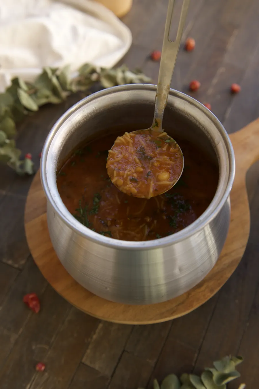 Harira soup pot