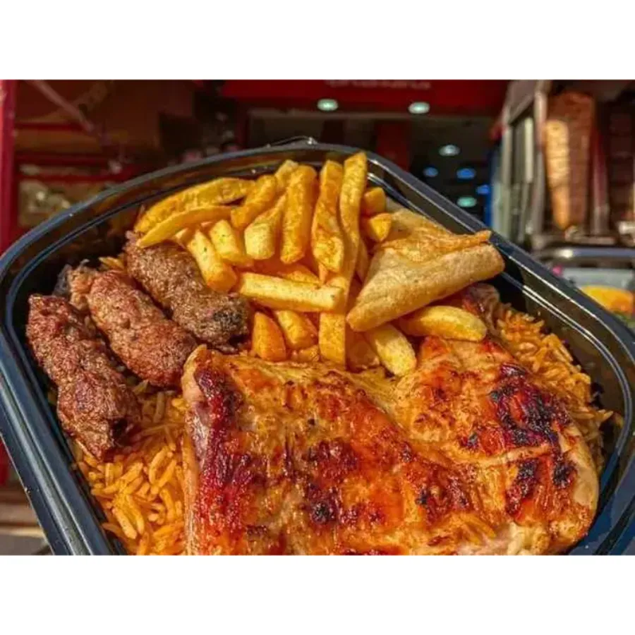 Kofta with Quarter Chicken (Leg) Meal