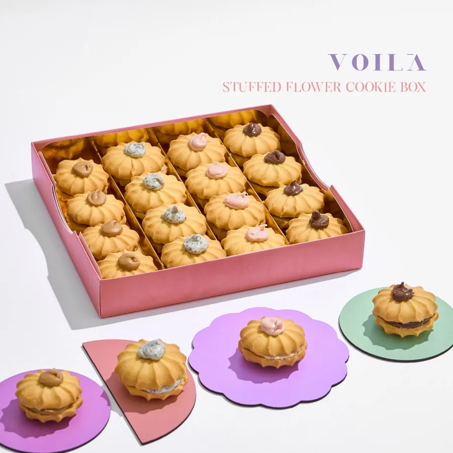 Stuffed Flower Cookie Box