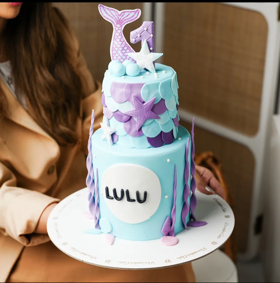 Small double miermed cake 6inch mix chocolate vanilla