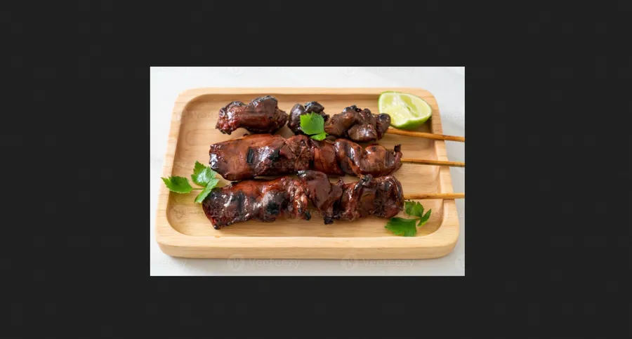Grilled liver meal