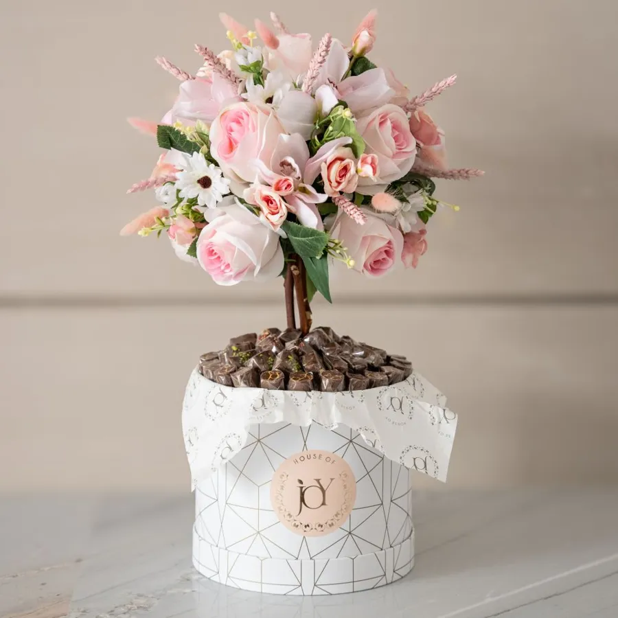 Pink Artificial Flower Tree