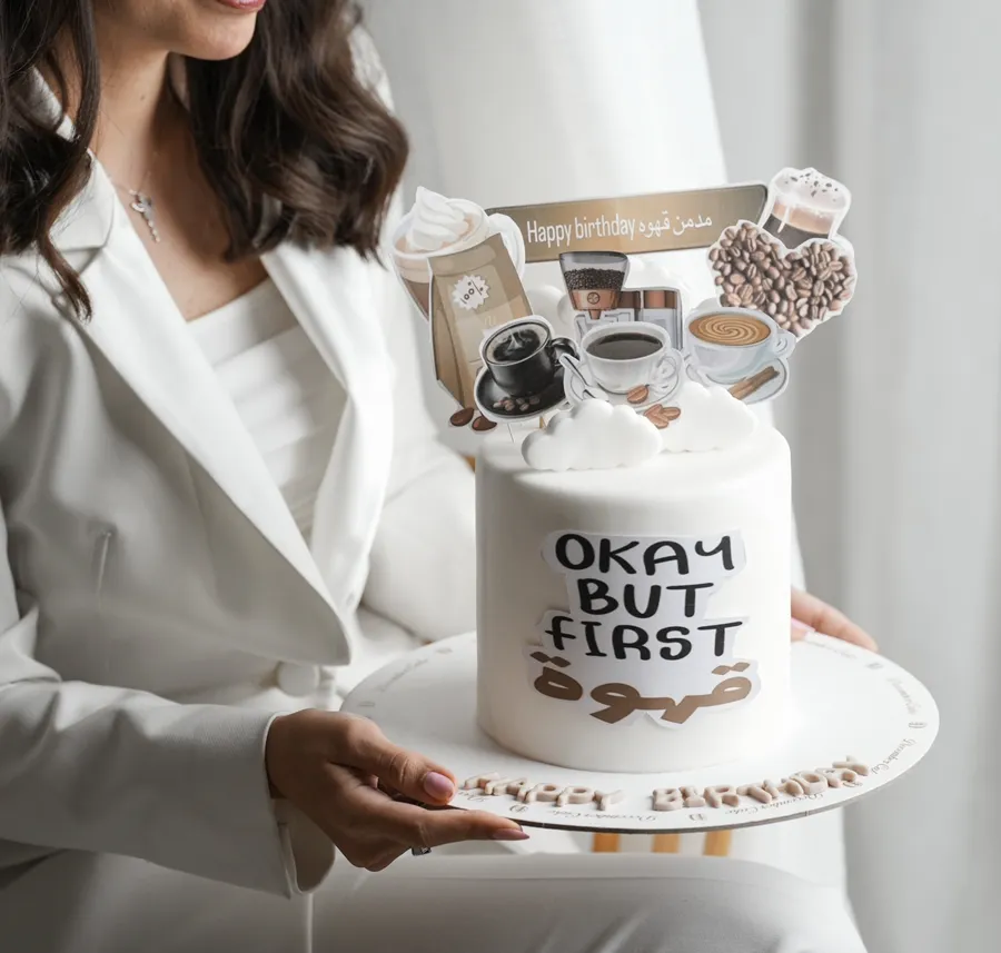 Coffe cake 6inch mix chocolate vanilla