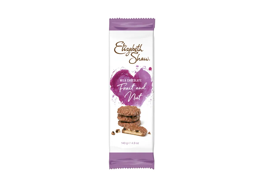 Elizabeth Shaw Milk Chocolate covered Biscuit with Fruit & Nut filling 140g