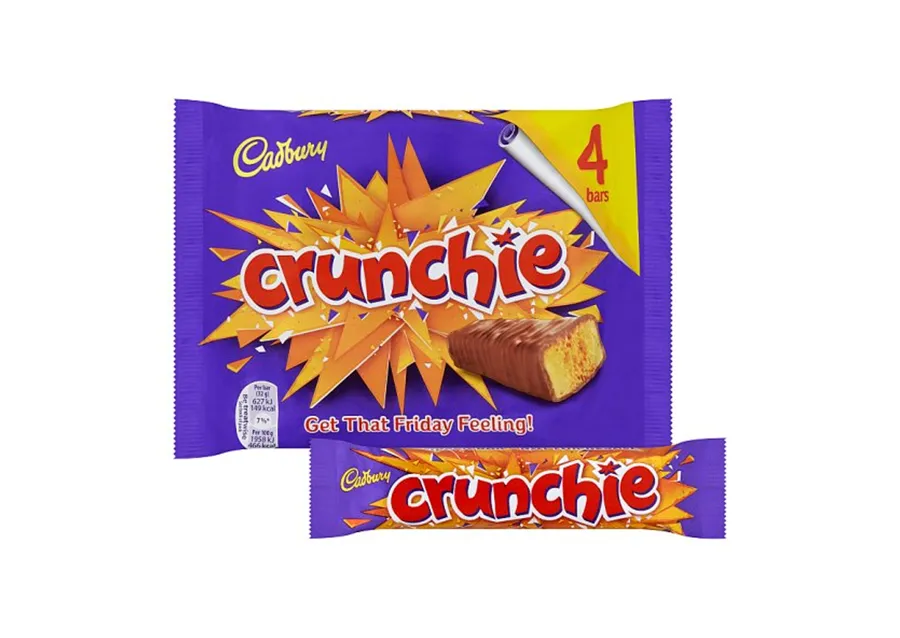 Cadbury Crunchie Milk Chocolate 4 Pieces