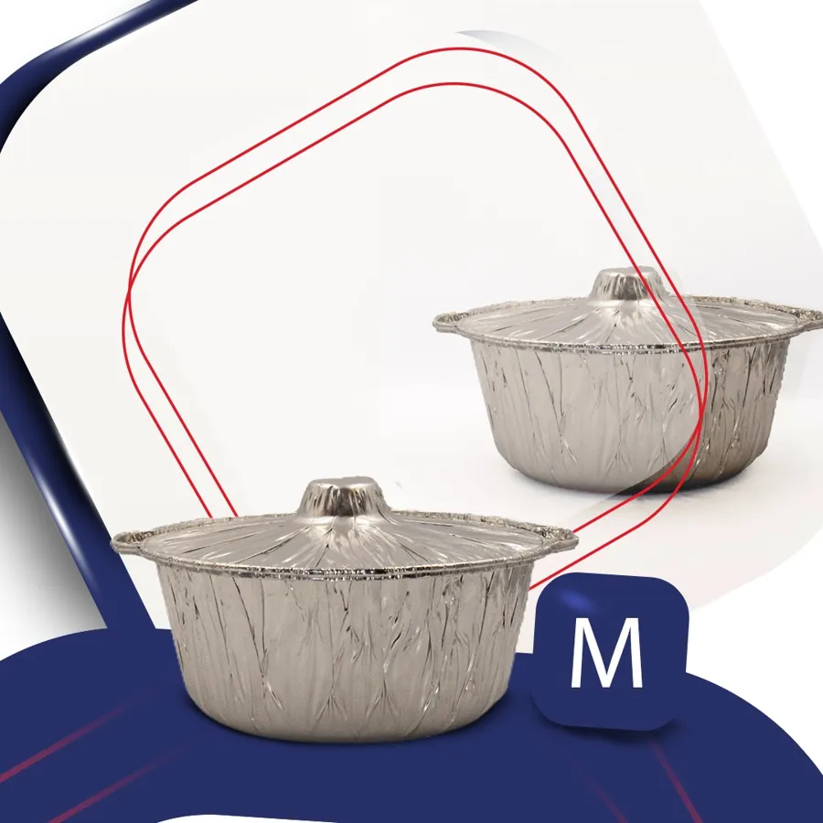 ALUMINIUM FOIL POT MEDIUM NO.2 - 1 PIECE